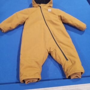 Carhartt Mustard Kids Footie One Piece